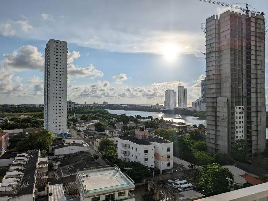 Apartamento Con 3 Habitaciones Y Vista Directa Al Mar Cartagena 公寓